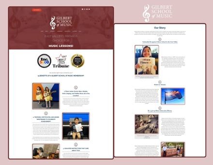 Music Dance Academy Website Development